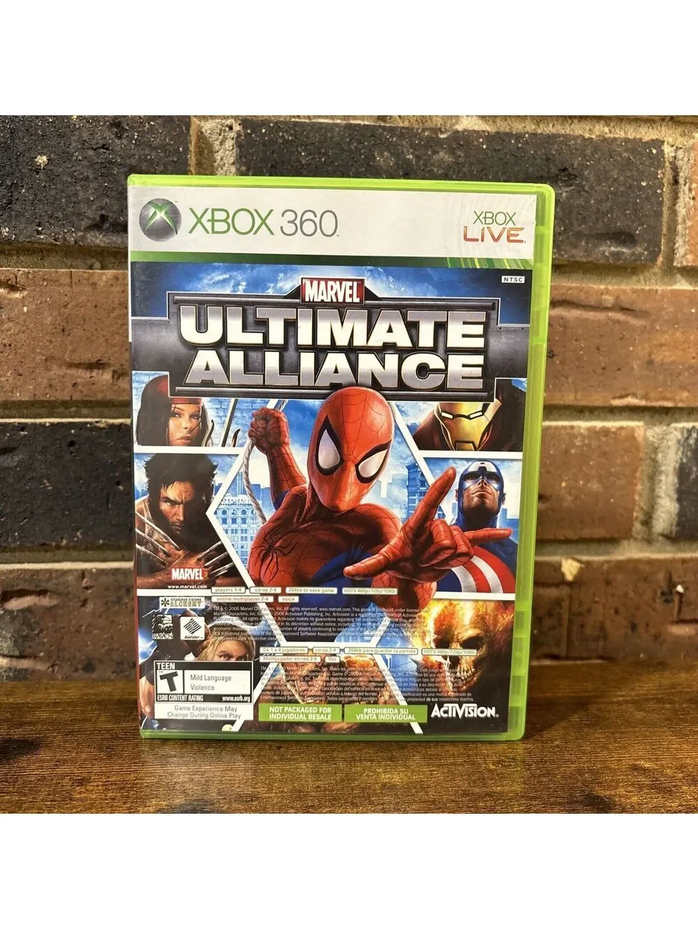 Marvel Ultimate Alliance/Forza Motorsport2 Xbox 360-Complete/E xcellent Conditio